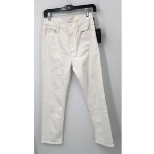 MOTHER women's the tomcat totally innocent white jeans sz 27